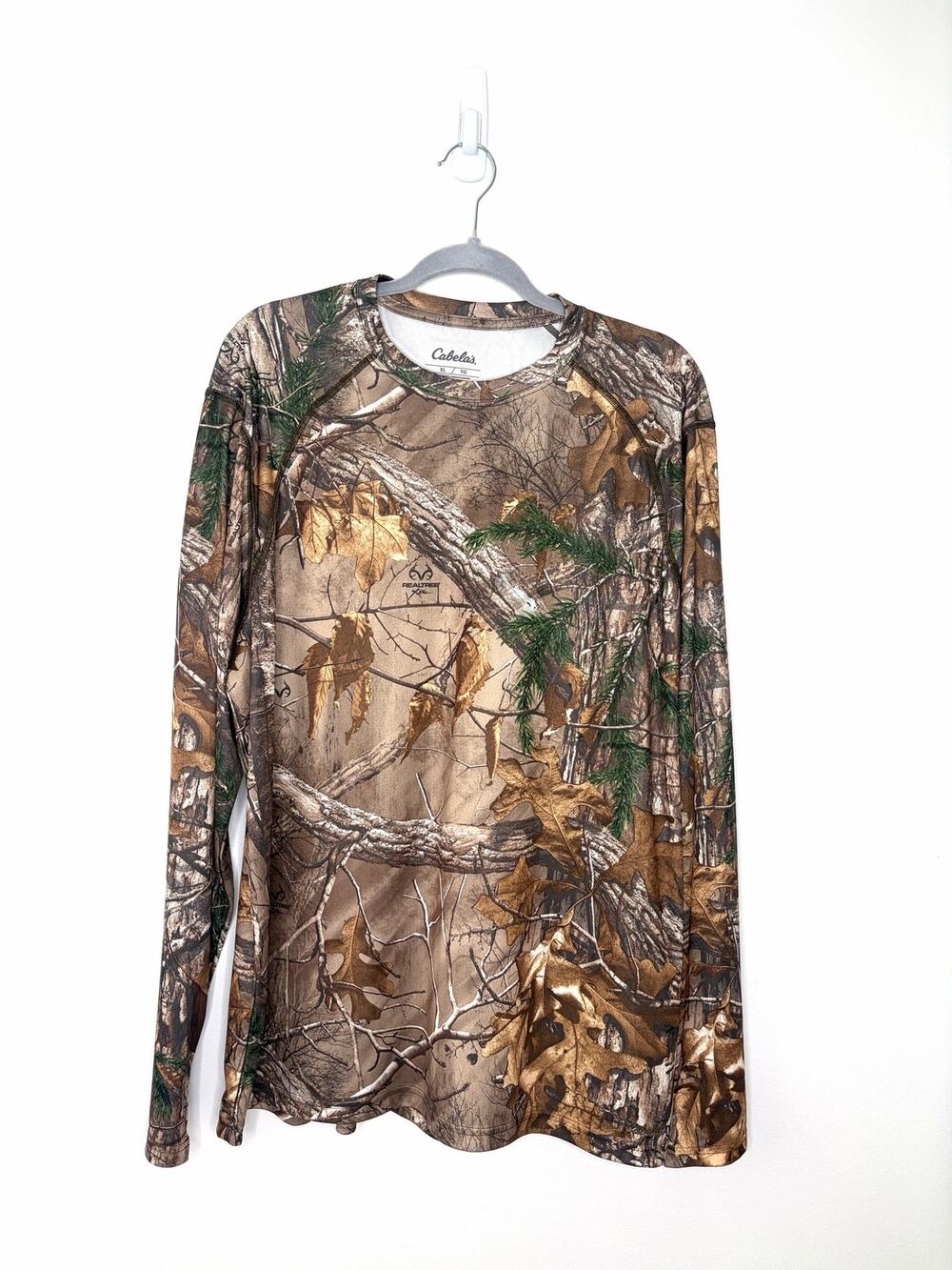 Cabela's Realtree Long Sleeve Camouflage Tee Sz XL Hunting Outdoors Gorpcore